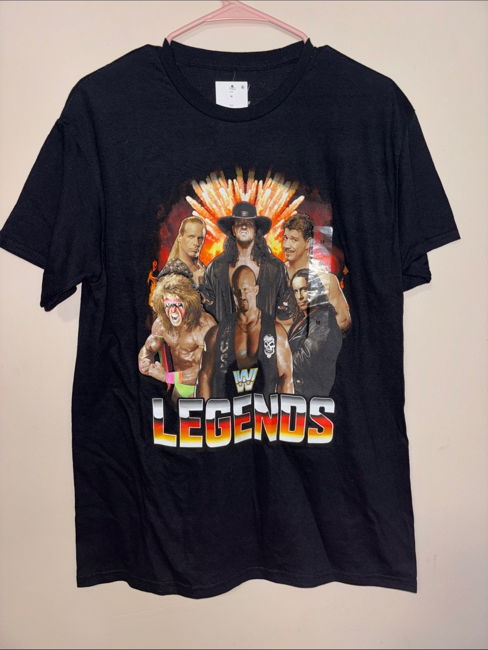 WWE Legends Black Graphic Tee NWT unisex medium